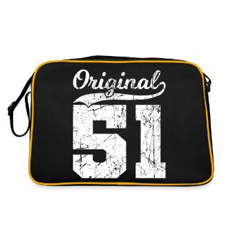 51 Original 73 Ans Homme Femme Anniversaire - Sac Retro - noir/or - Dos