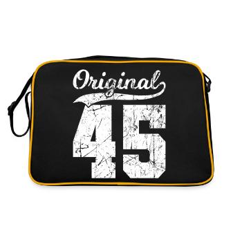 45 Original 79 Ans Homme Femme Anniversaire - Sac Retro - noir/or - Dos