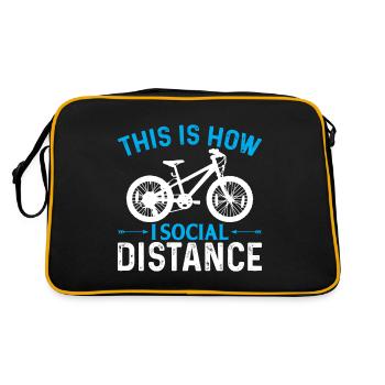 How to create social distancing - Retro Bag - black/gold - Back