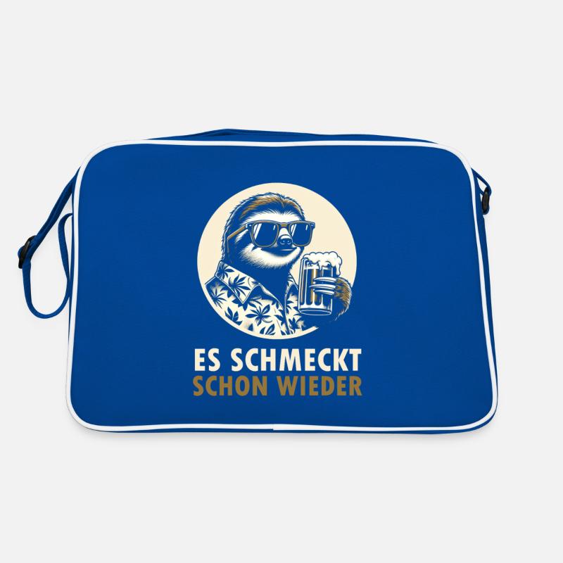 Faultier Bier Retro Tasche
