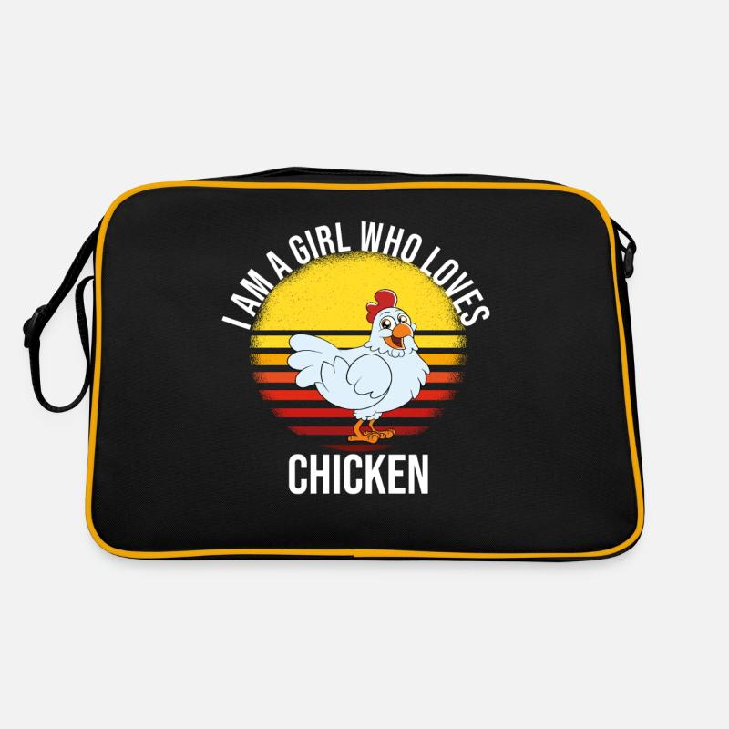 Funny Chicken Saying Chicken Retro Bag
