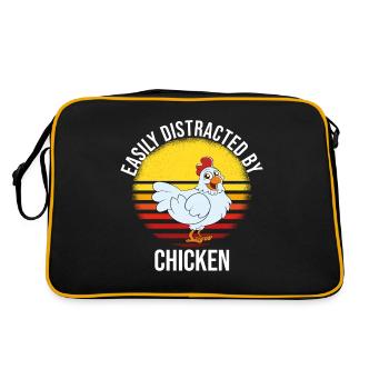 Drôle De Poulet Dire Poulet - Sac Retro - noir/or - Dos