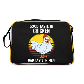 Drôle De Poulet Dire Poulet - Sac Retro - noir/or - Dos