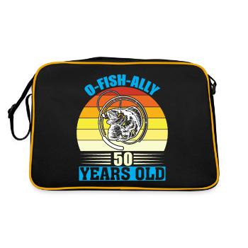 O-Fish-Ally 50 ans - Sac Retro - noir/or - Dos