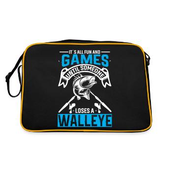 Ce n’est que du plaisir et des jeux jusqu’à ce que quelqu’un ait un enfant - Sac Retro - noir/or - Dos