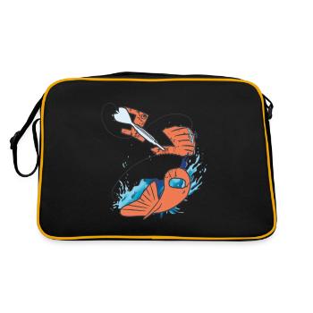 Darts High Finish 170 Big Fish - Retro Bag - black/gold - Back