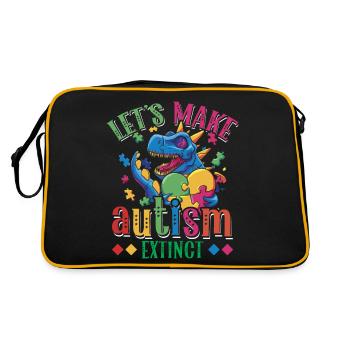Faisons de l’autisme l’extinction de la - Sac Retro - noir/or - Dos