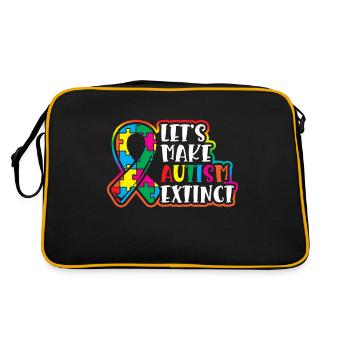 Faisons de l’autisme l’extinction de la - Sac Retro - noir/or - Dos