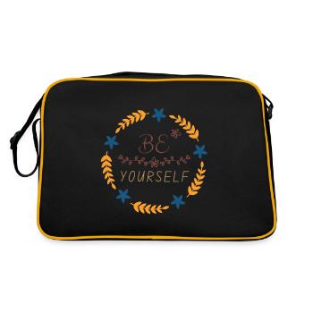 Soyez vous-même - Sac Retro - noir/or - Dos