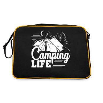 Camping Camping Life - Retro Bag - black/gold - Back