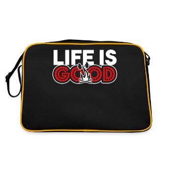 Camping Camping Life Is Good - Retro Bag - black/gold - Back