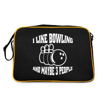 Bowling Bowling Club Bowling Club Bowling Club Bowler - Sac Retro - noir/or - Dos