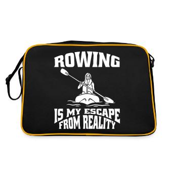 Rowing Rowing Rowing Rowing Club Rowing Team - Retro Bag - black/gold - Back