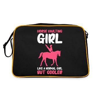 Voltige, Equitation, Dressage - Sac Retro - noir/or - Dos