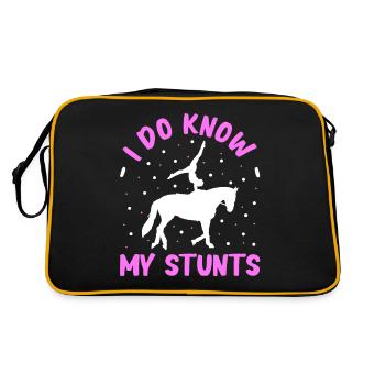 Voltige, Equitation, Dressage - Sac Retro - noir/or - Dos