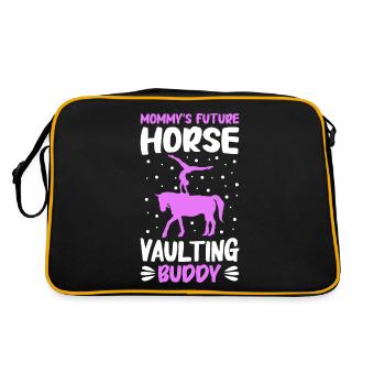 Voltige, Equitation, Dressage - Sac Retro - noir/or - Dos