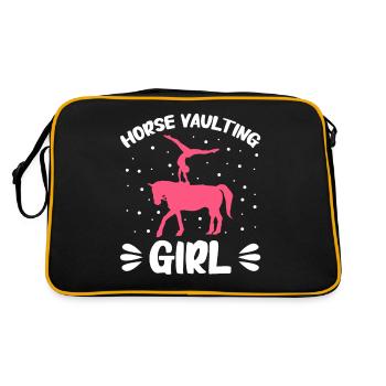 Voltige, Equitation, Dressage - Sac Retro - noir/or - Dos