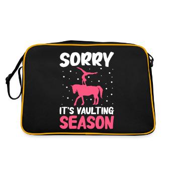 Voltige, Equitation, Dressage - Sac Retro - noir/or - Dos