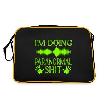 Paranormal Ghost Hunter I ́m Doing Paranormal Shit - Retro Bag - black/gold - Back