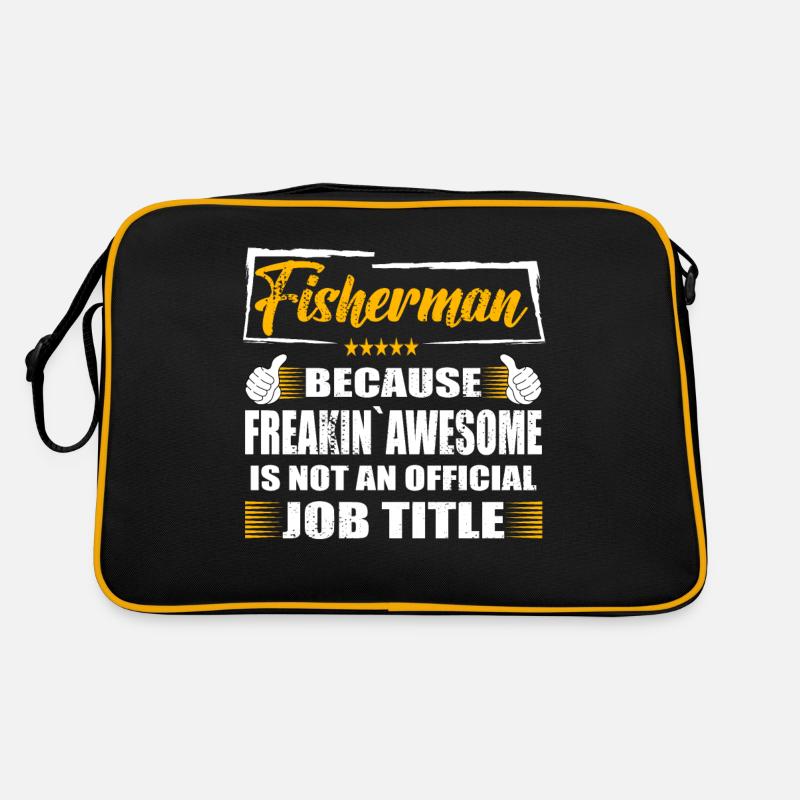 Pêcheur Freakin Super Travail Drôle Sac Retro