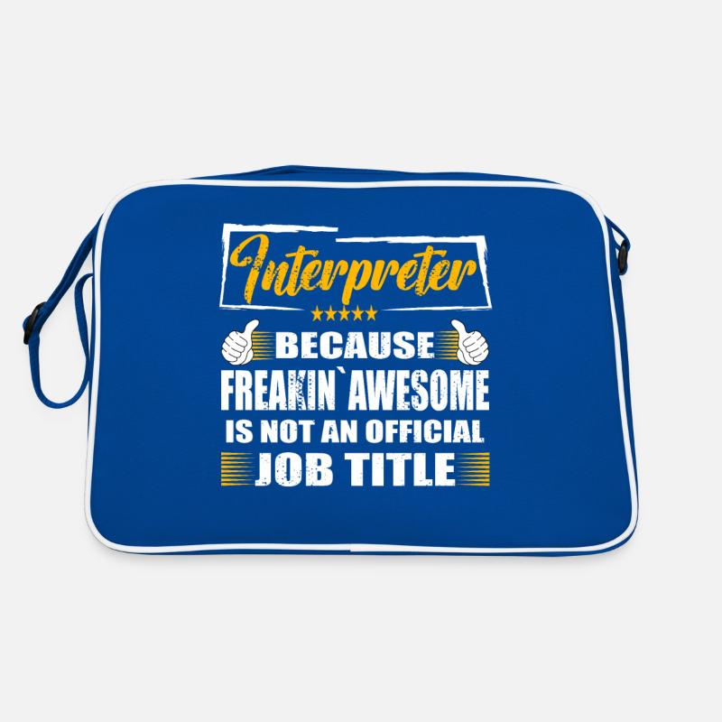 Interprète Freakin Super Travail Drôle Sac Retro