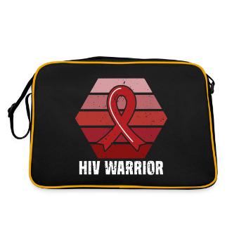 Supporting Hiv Warrior Aids Awareness Month - Retro Bag - black/gold - Back
