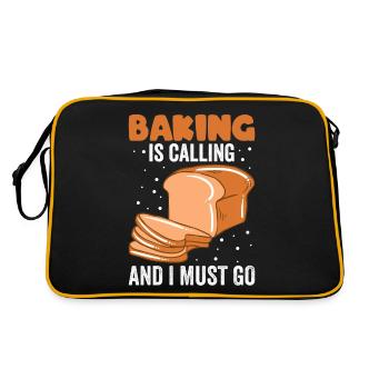Baking Bread Bakery Bakery Bread Making - Retro Bag - black/gold - Back