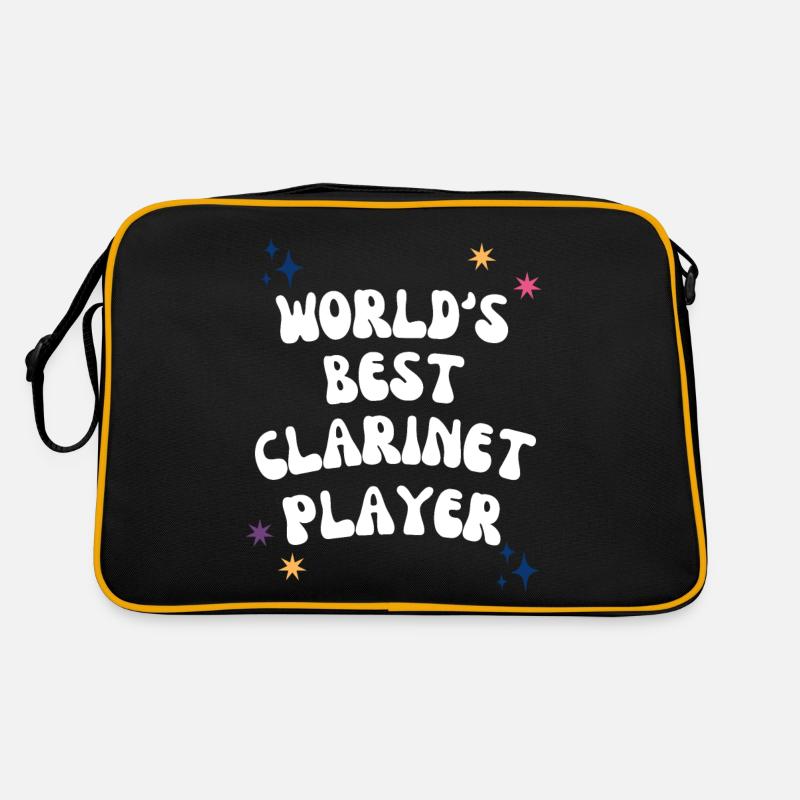 World's Best Clarinet Player Retro Bag