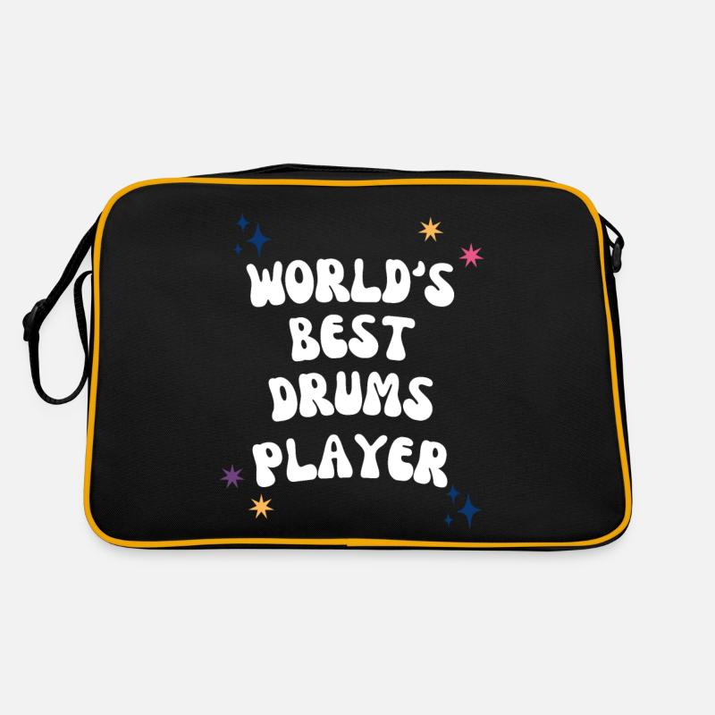World's Best Drums Player - drummer gift idea Retro Bag