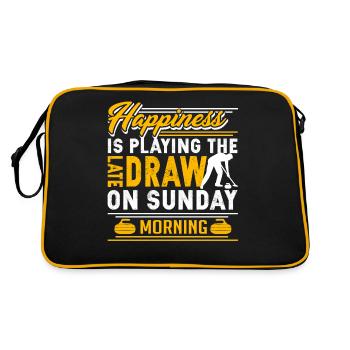 Curling Happiness Is Play Curling - Retro Bag - black/gold - Back