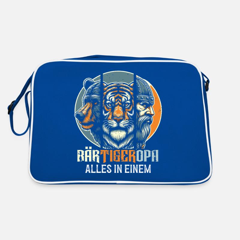BärtigerOpa Bär Tiger Opa Geschenk Bart Bartträger Retro Tasche