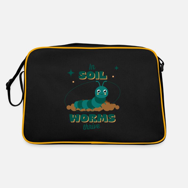 In Soil Worms Thrive Retro Bag