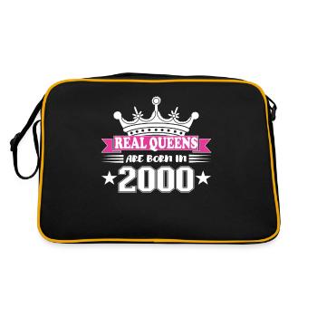 24 Year Old Birthday 2000 Birthday Gift - Retro Bag - black/gold - Back