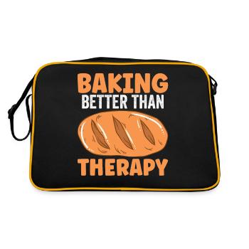 Baking Bread Bakery Bakery Bread Making - Retro Bag - black/gold - Back