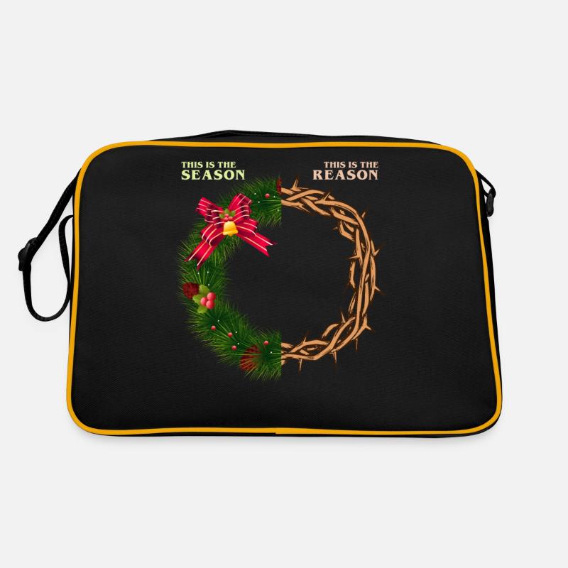 Jesus - This Is The Season This Is The Reason Retro Bag