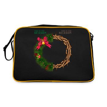 This Is The Season This Is The Reason Christian - Retro Bag - black/gold - Back
