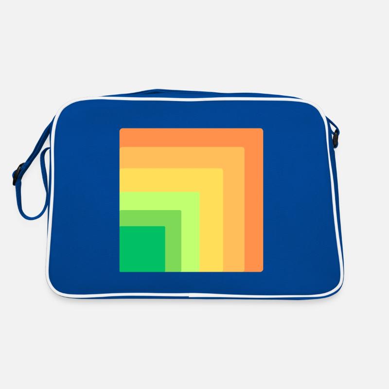 Quadrate innerhalb eines Quadrats. Retro Tasche