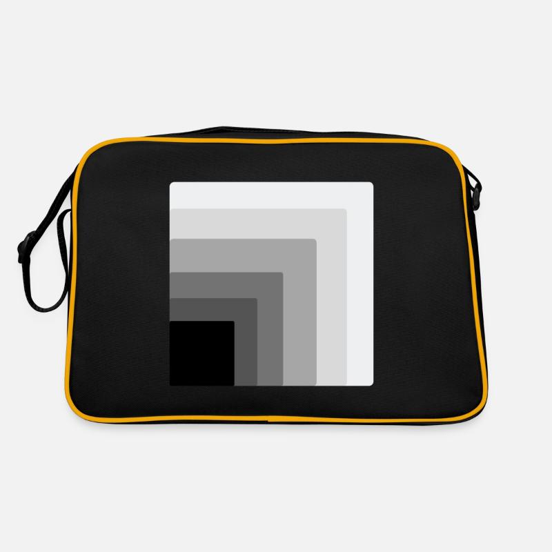 Quadrate innerhalb eines Quadrats Retro Tasche