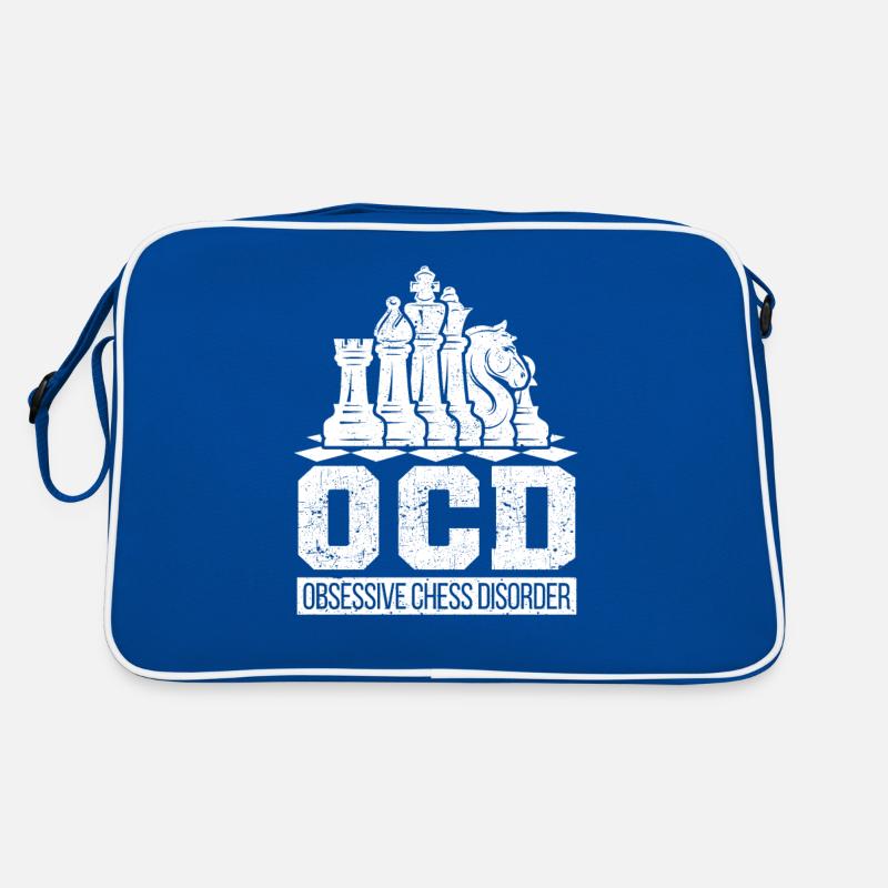 OCD Obsessive Chess Disorder Funny Strategy Retro Bag