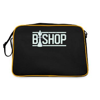 Runner Chess Piece Funny Halloween Party Club - Retro Bag - black/gold - Back
