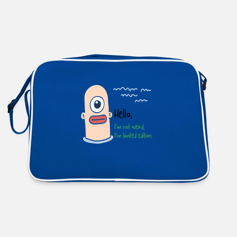 Ich bin nicht komisch Retro Tasche