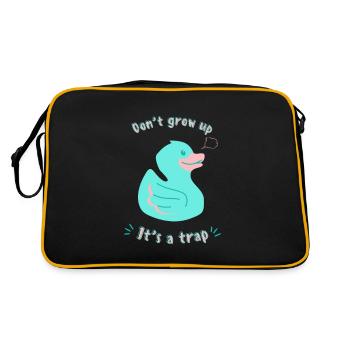 Dont Grow Up - Retro Bag - black/gold - Back