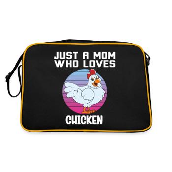 Drôle De Poulet Dire Poulet - Sac Retro - noir/or - Dos