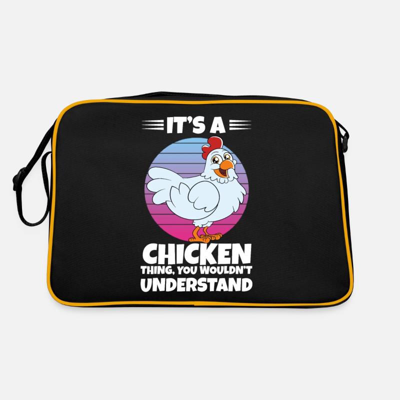 Drôle De Poulet Dire Poulet Sac Retro