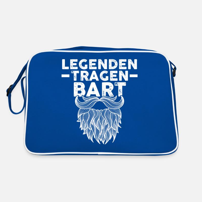 Bärtig Bartträger Schnurrbart Bart Retro Tasche