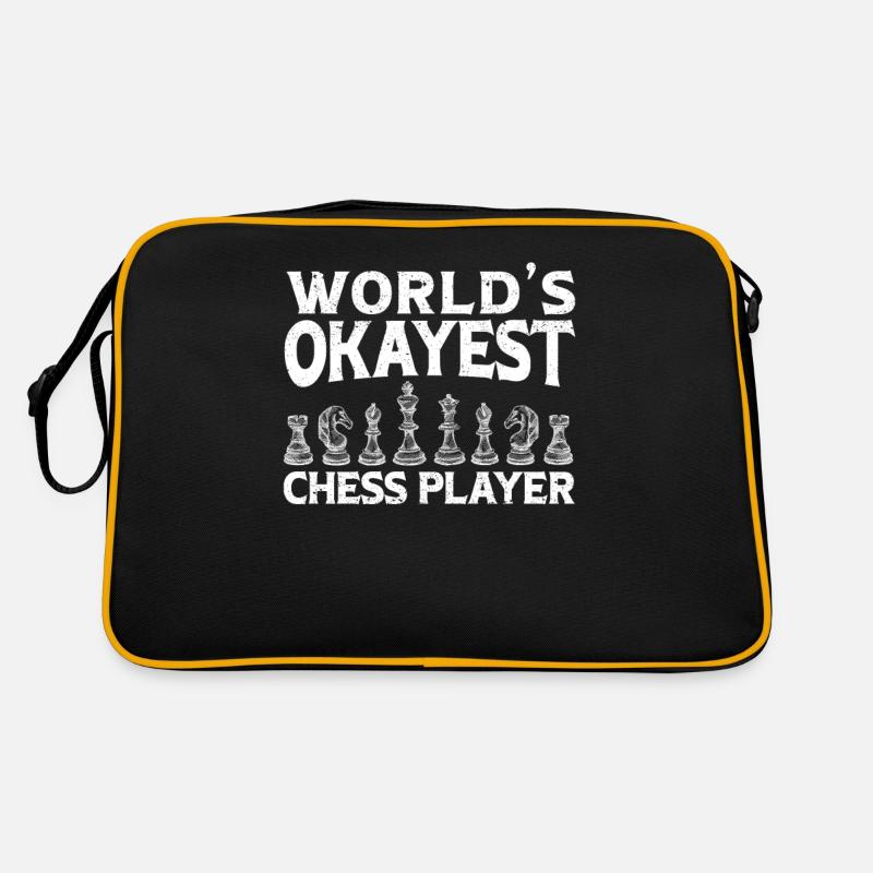 World’s Okayest Joueur d’échecs impasse Cool Board Sac Retro