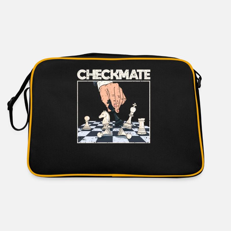 Échec et mat Drôle Échecs Maître Thématique Sac Retro