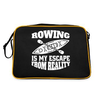 Rowing Rowing Rowing Rowing Club Rowing Team - Retro Bag - black/gold - Back