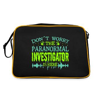 Paranormal Ghost Hunter Is Here Don ́t Worry Bro - Retro Bag - black/gold - Back