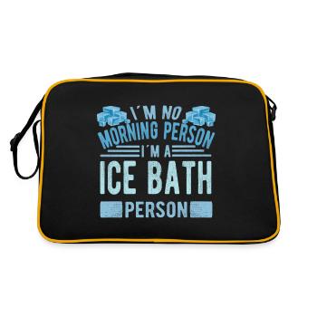 Baignade sur glace Pas de personne du matin Bain de glace Personne - Sac Retro - noir/or - Dos